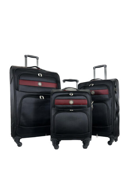 iz luggage kraft polo siyah 3lü set